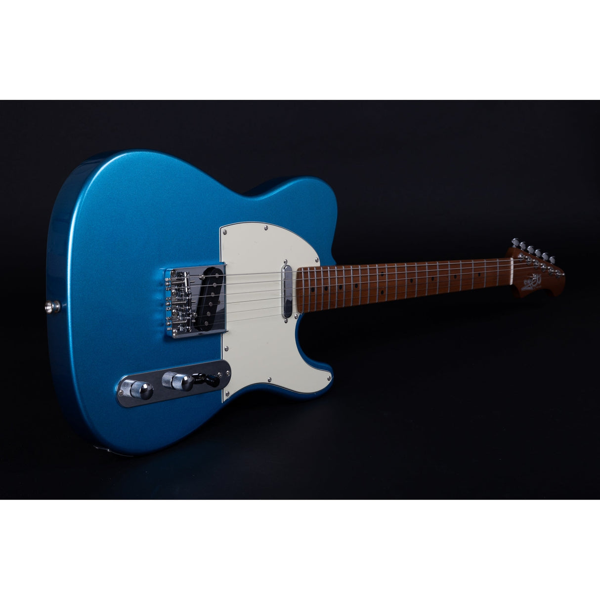 JET Guitars JT-300 Canadian Roasted Maple Basswood Electric Guitar with SS Ceramic Pickup, Lake Placid Blue