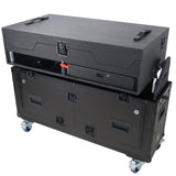 ProX XZF-CDM3K BLK Flip-Ready Easy Retracting Hydraulic Lift Case for Pioneer DJ CDJ-3000 and DJM-900 NXS2 System