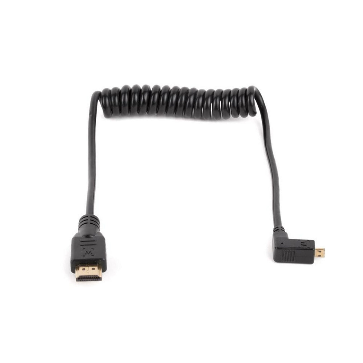 Wooden Camera Coiled Right Angle Micro HDMI to Full HDMI, 12 Inch