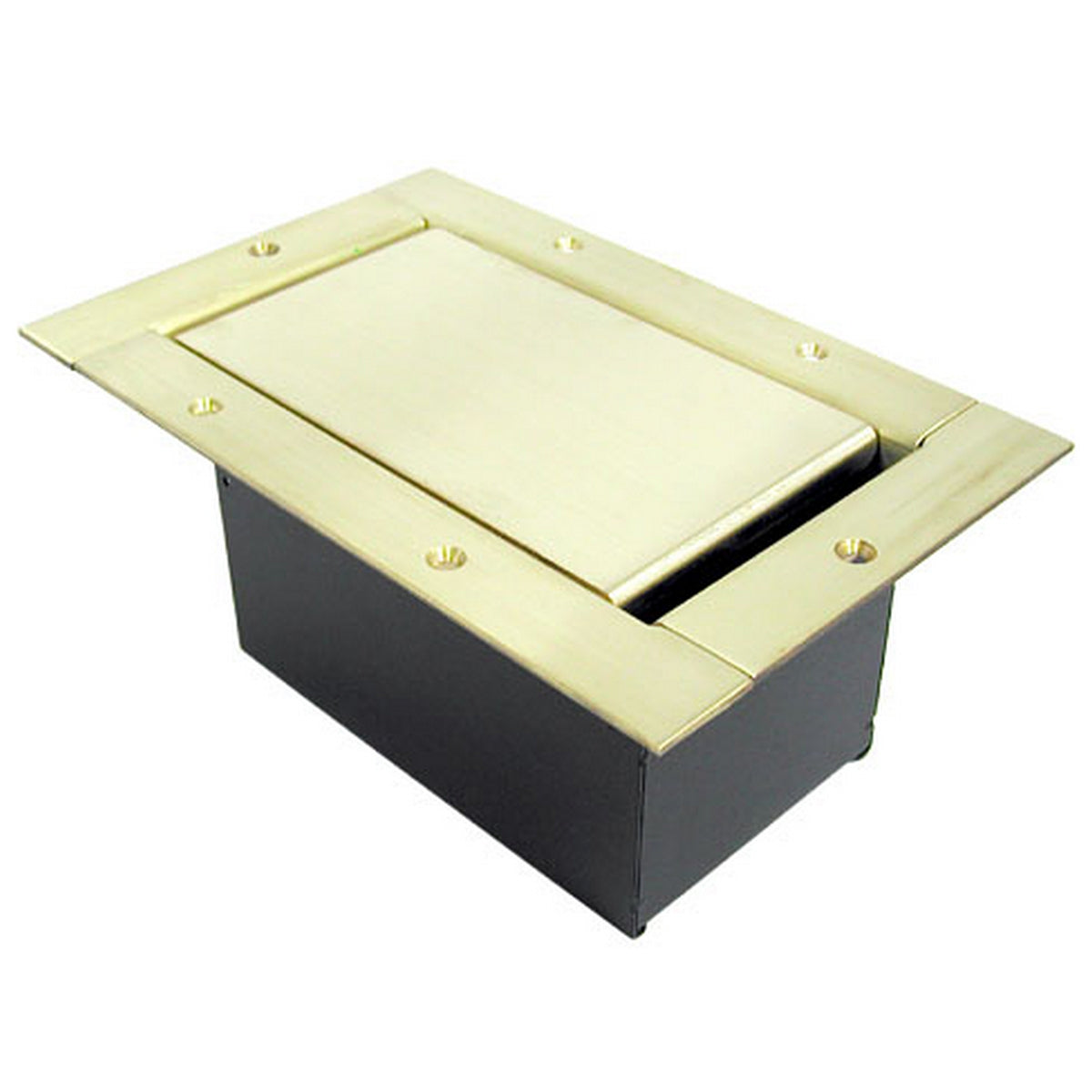 Ace Backstage Co. 223SLBR Half Stage Pocket Standard Solid Brass Lid Trim Bezel with Brushed Finish