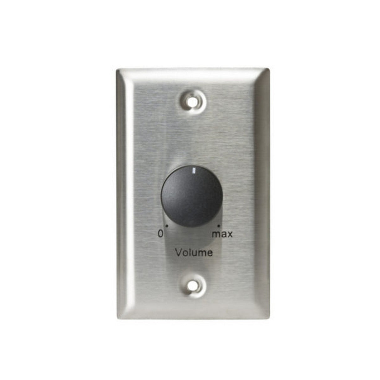 Lowell 25LVC 25 Watt MONO Attenuator Volume Control 1 Gang Wall Plate Standard Stainless Steel