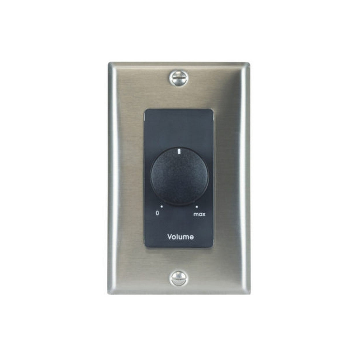 Lowell 25LVC-DSB 25 Watt MONO Attenuator Volume Control 1 Gang Wall Plate Decorator Stainless Black