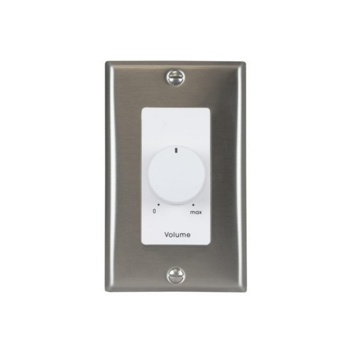 Lowell 25LVC-DSW 25 Watt MONO Attenuator Volume Control 1 Gang Wall Plate Decorator Stainless White