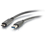 C2G 28831 USB-C Male to USB-A Male SuperSpeed USB 5Gbps Cable Black 3-Feet