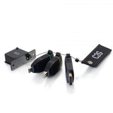 C2G 29880 Retractable Table Box Mount 4K HDMI Adapter Ring with Color Coded Mini DisplayPort DisplayPort and USB-C
