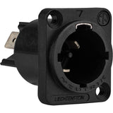 Neutrik NAC3MPX-TOP Receptacle End Connector PowerCON TRUE1 TOP Male Power in 1/4 Inch Flat Tab Terminals