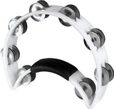 Rhythm Tech RT1020-U Standard Tambourine with Nickel Jingles White