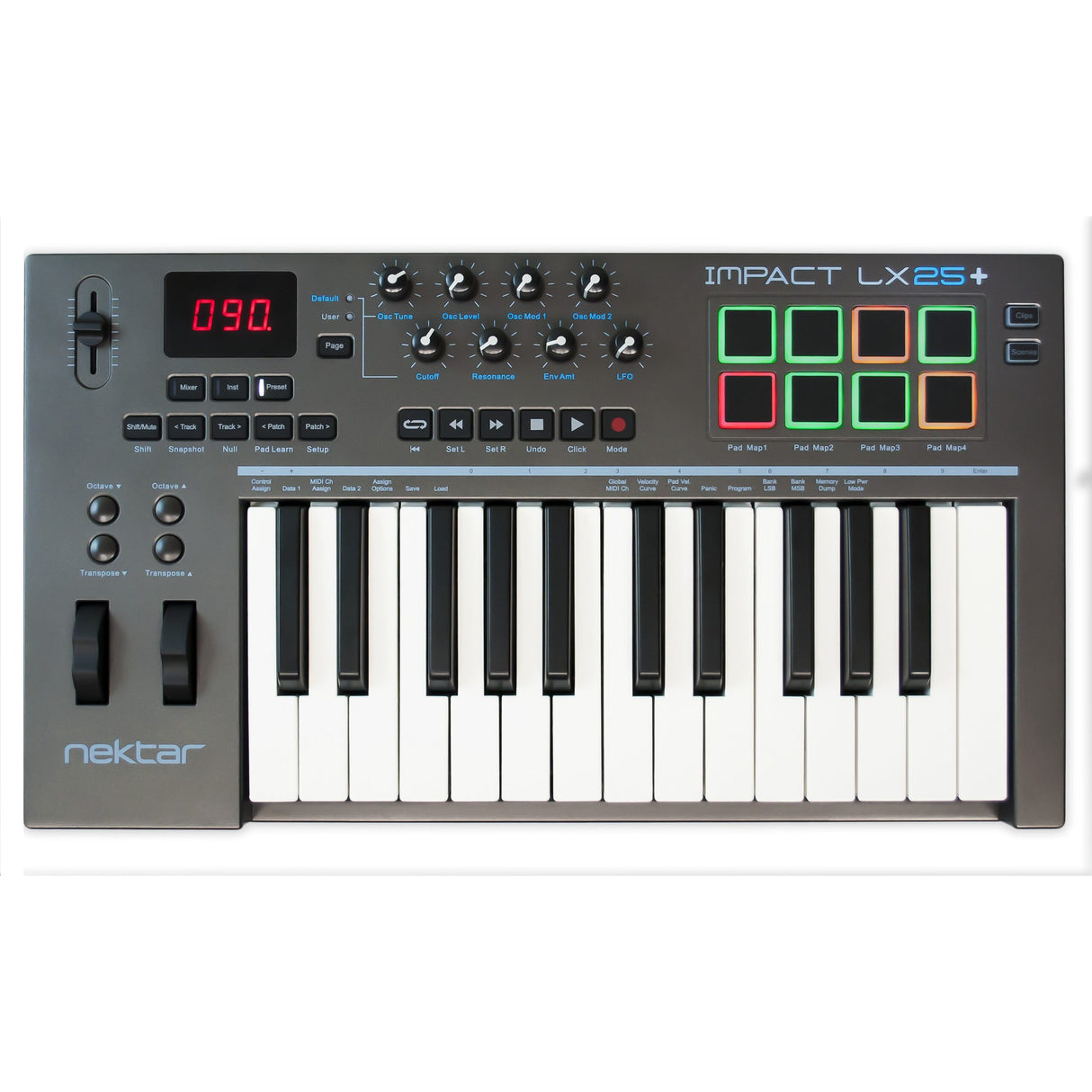 Nektar Impact LX25+ 25-Key USB Keyboard Controller with DAW Integration