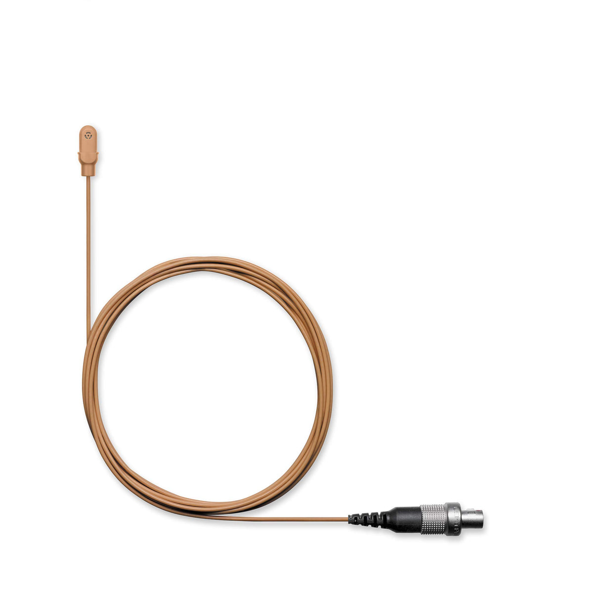 Shure DL4C/O-MTQG-A DuraPlex Omnidirectional Lavalier Microphone, Cocoa, MTQG Connector