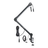 Gator GFWMICBCBM4000 Professional Broadcast Boom Microphone Stand with LED Light (Used)