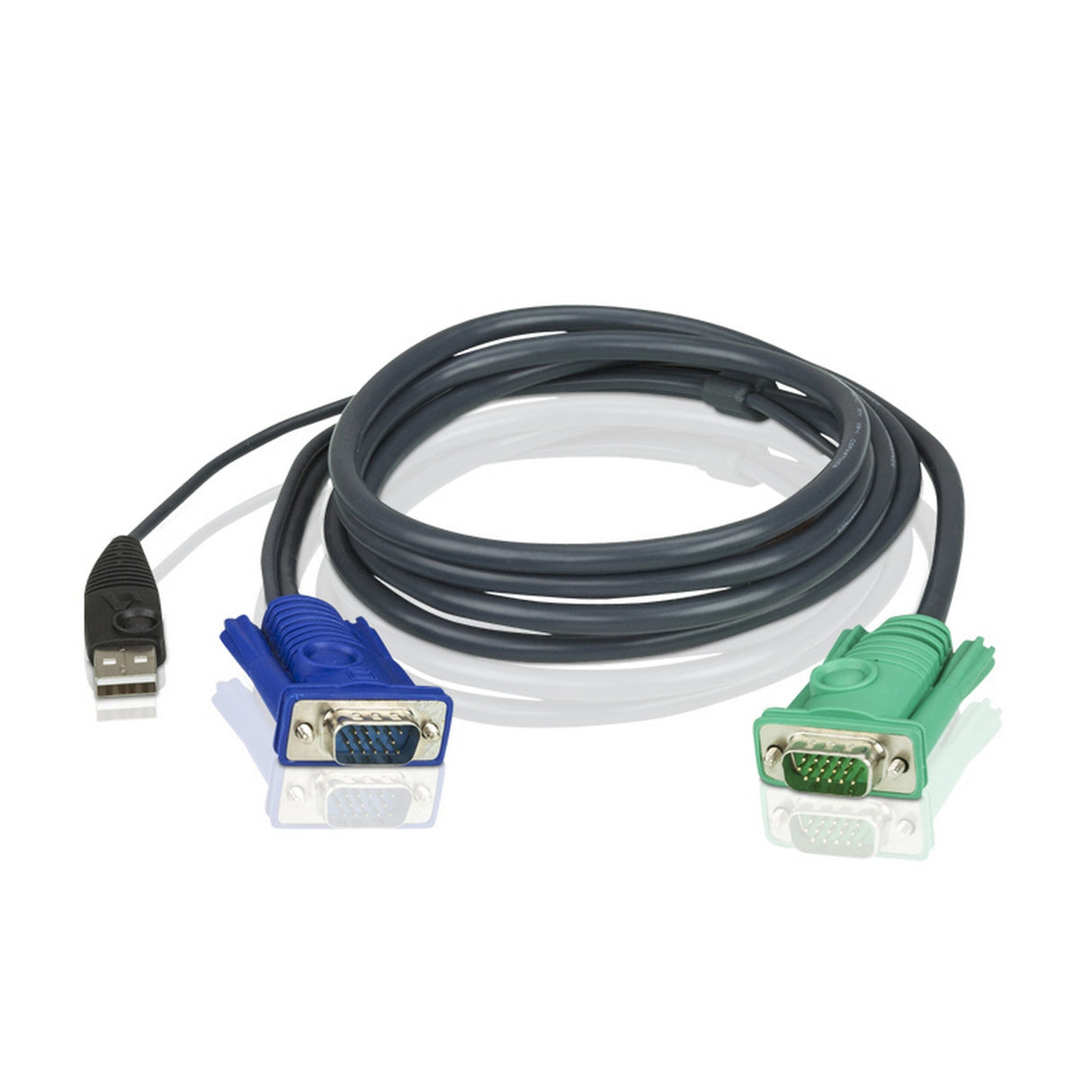 ATEN 2L-5202U 1.8 Meter USB KVM Cable with 3 in 1 SPHD