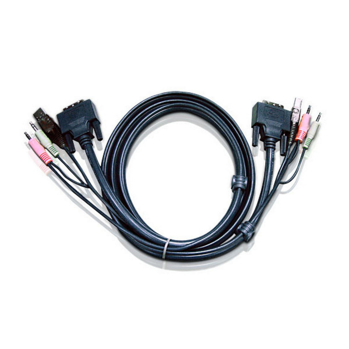 ATEN 2L-7D02U 1.8 Meter USB DVI-D Single Link KVM Cable