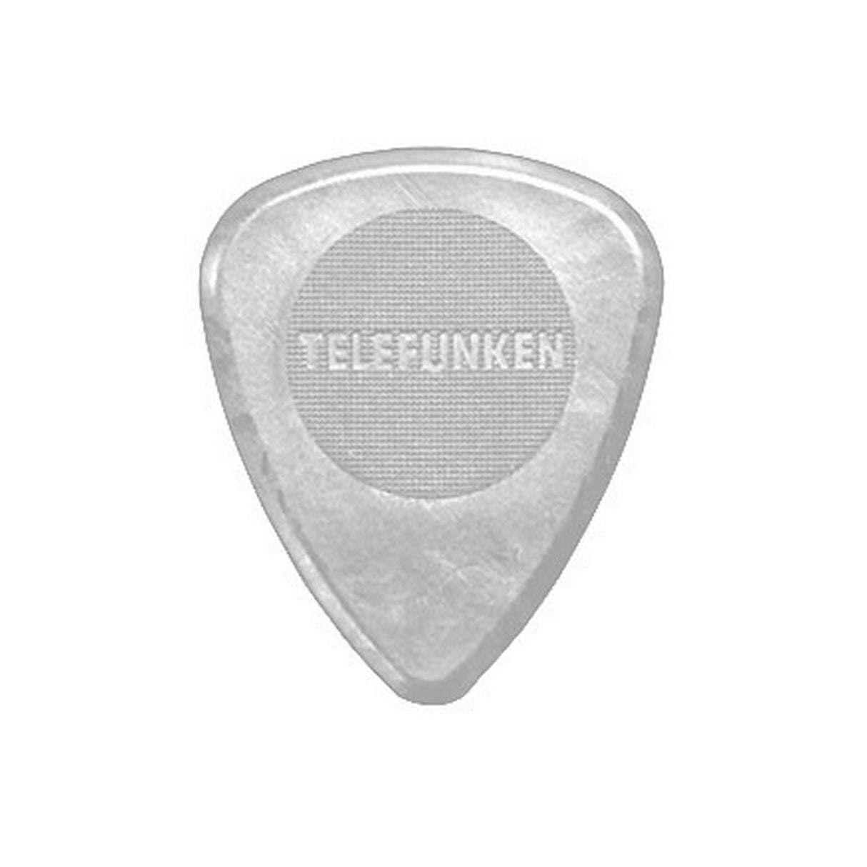 Telefunken 2mm Thick Circle Delrin Guitar Picks, White, 6-Pack