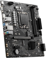 MSI - MSI PRO H610M-G DDR4 LGA 1700 Micro-ATX Motherboard - PROH610MGD4