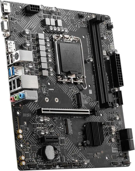 MSI - MSI PRO H610M-G DDR4 LGA 1700 Micro-ATX Motherboard - PROH610MGD4
