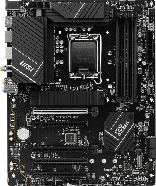 MSI - MSI PRO B760-P WIFI DDR4 ATX Motherboard LGA 1700 - PROB760PWIFID4