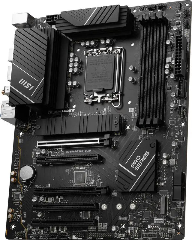MSI - MSI PRO B760-P WIFI DDR4 ATX Motherboard LGA 1700 - PROB760PWIFID4
