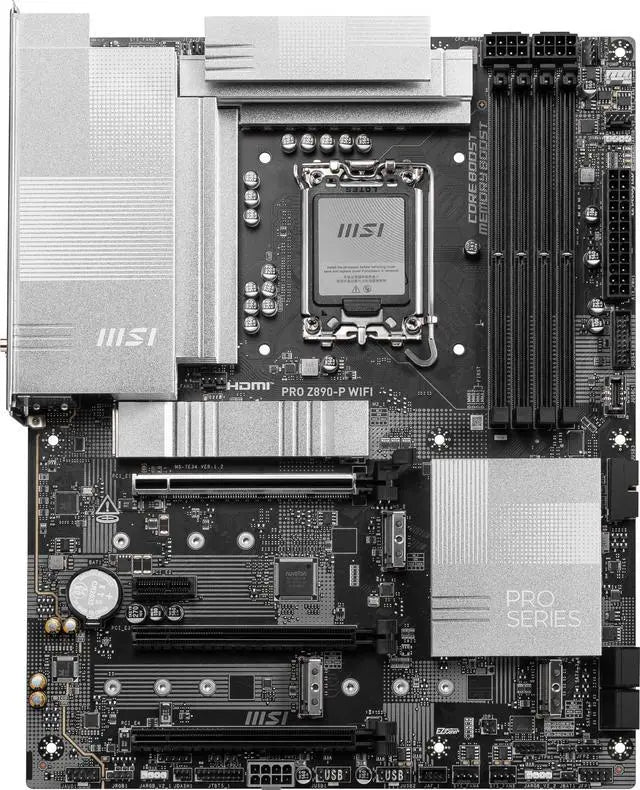MSI - MSI PRO Z890-P WIFI ATX Motherboard LGA 1851 Intel Z890 - Z890PWIFI
