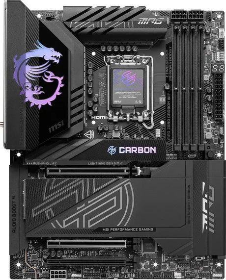 MSI - MSI MPG Z890 CARBON WIFI Intel LGA 1851 ATX Motherboard - Z890CARBONWIFI