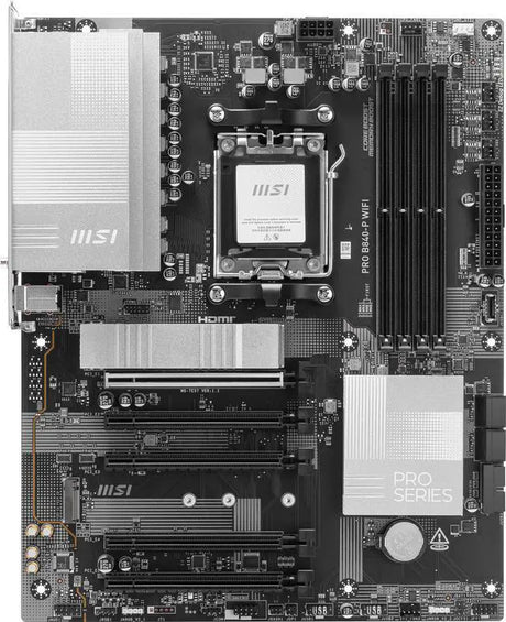 MSI - MSI PRO B840-P WIFI AM5 ATX Motherboard with Wi-Fi 7 and DDR5 - PROB840PWIFI