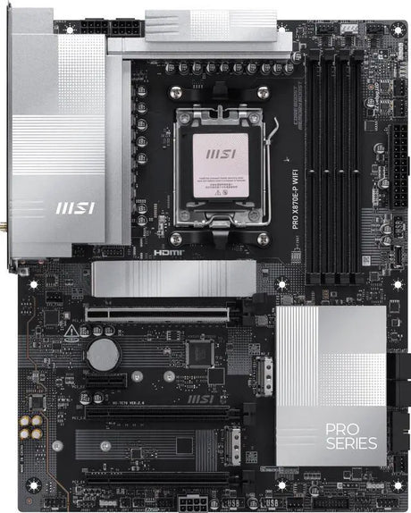 MSI - MSI PRO X870E-P WIFI AMD X870E AM5 ATX Motherboard - X870EPWIFI