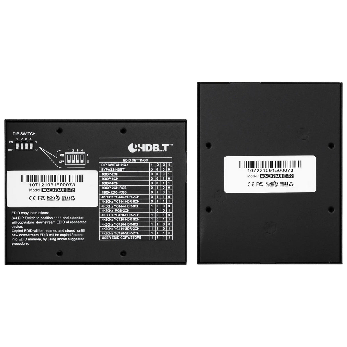 AVPro Edge AC-EX70-UHD-KIT 70M 10Gbps HDBaseT Extender Kit