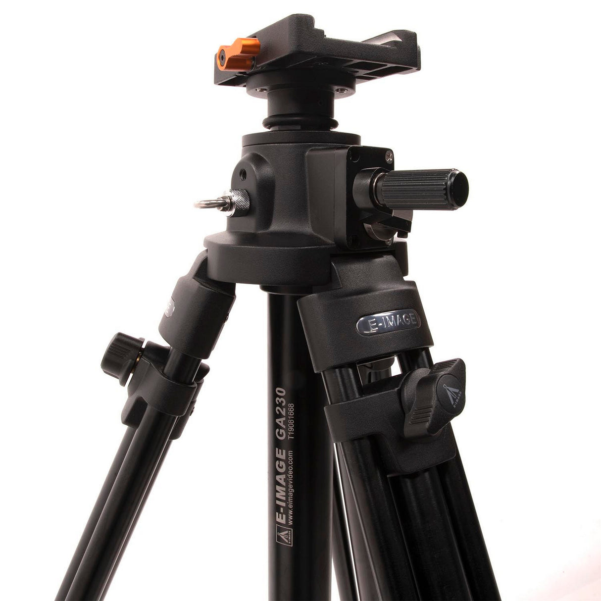 E-Image GA230D-PTZ Aluminum Tripod with Dolly/Geared Column and Quick Release for PTZ Cameras