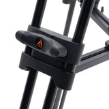 Ikan EG780A2D 2-Stage Aluminum Fluid Head Tripod Kit with Dolly and Adjustable Drag<