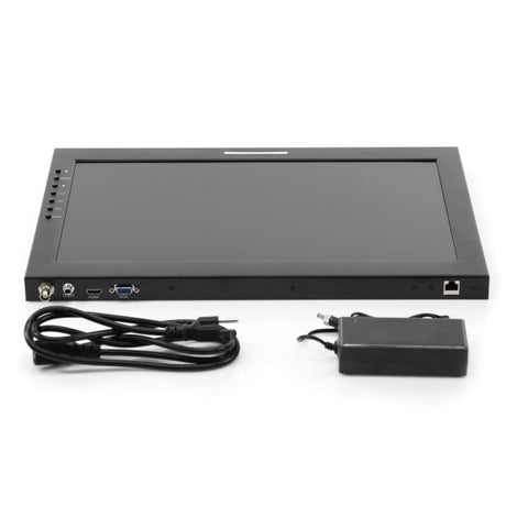 Ikan PT419W-PTZ-TM-MPEDESTAL 19-Inch Widescreen PTZ SDI Teleprompter with Talent Monitor Motorized Pedestal and Dolly