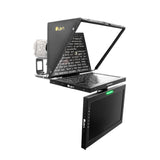Ikan PT419W-TM-MPEDESTAL 19-Inch Widescreen Teleprompter with Talent Monitor, Motorized Pedestal, and Dolly Turnkey