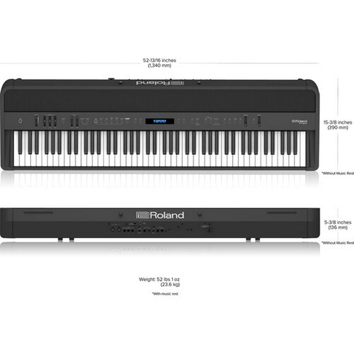 Roland FP-90X 88-Key Portable Digital Piano with PHA-50