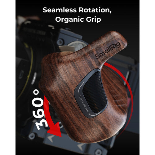 SmallRig ImageGrip Rotating Wooden Handle with ARRI Rosette