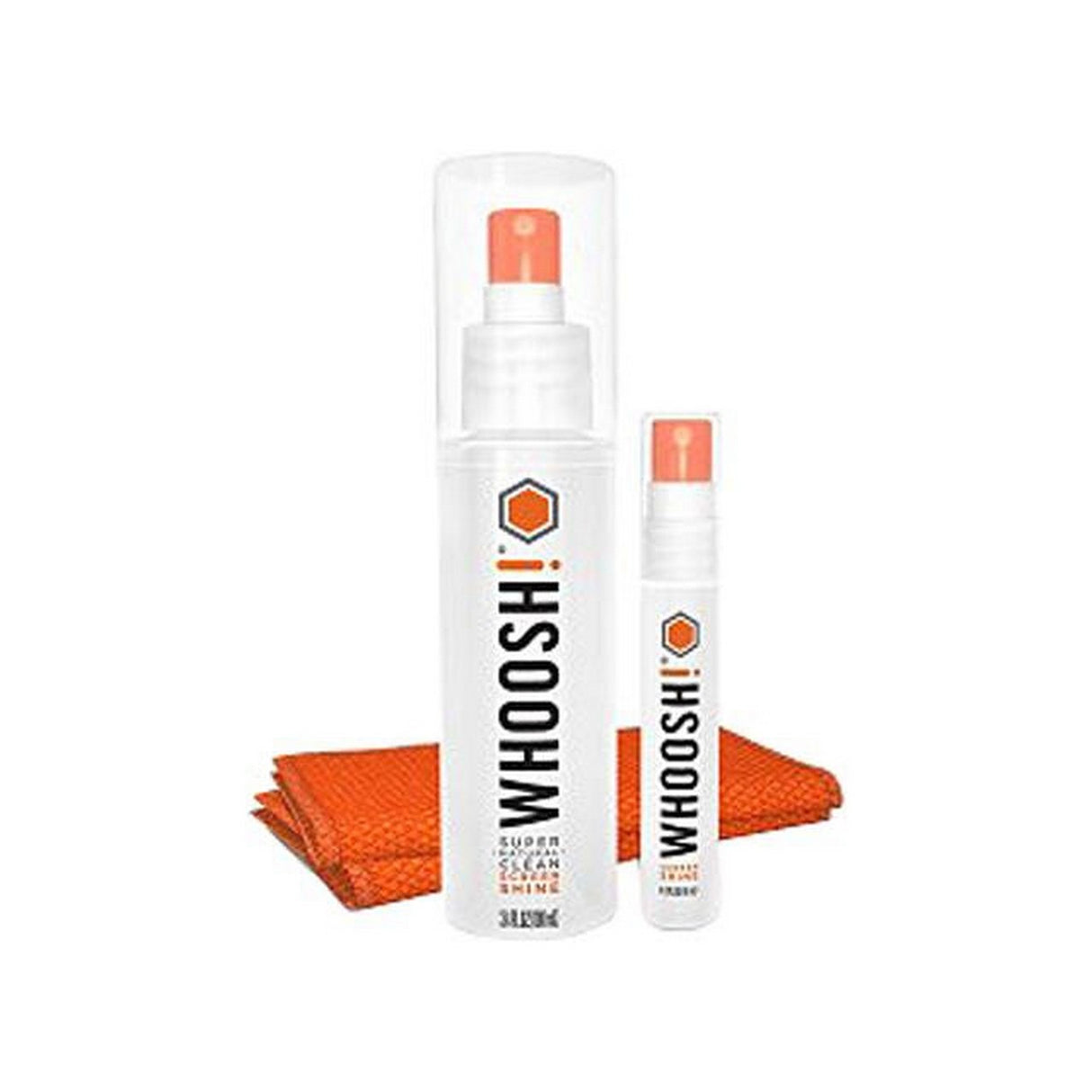 Whoosh 2 Cleaning Cloths Screen Shine Duo Cleaning Kit, 3.4 + 0.3 oz., 31100BMLSSR