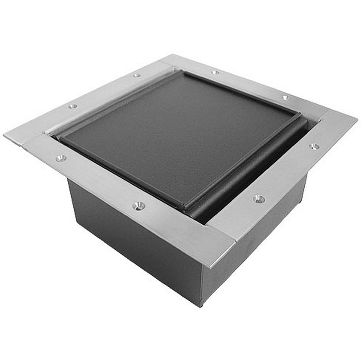 Ace Backstage Co. 322CLSS Full Stage Pocket Carpet Lid Solid Stainless Steel Trim Bezel with Brushed Finish