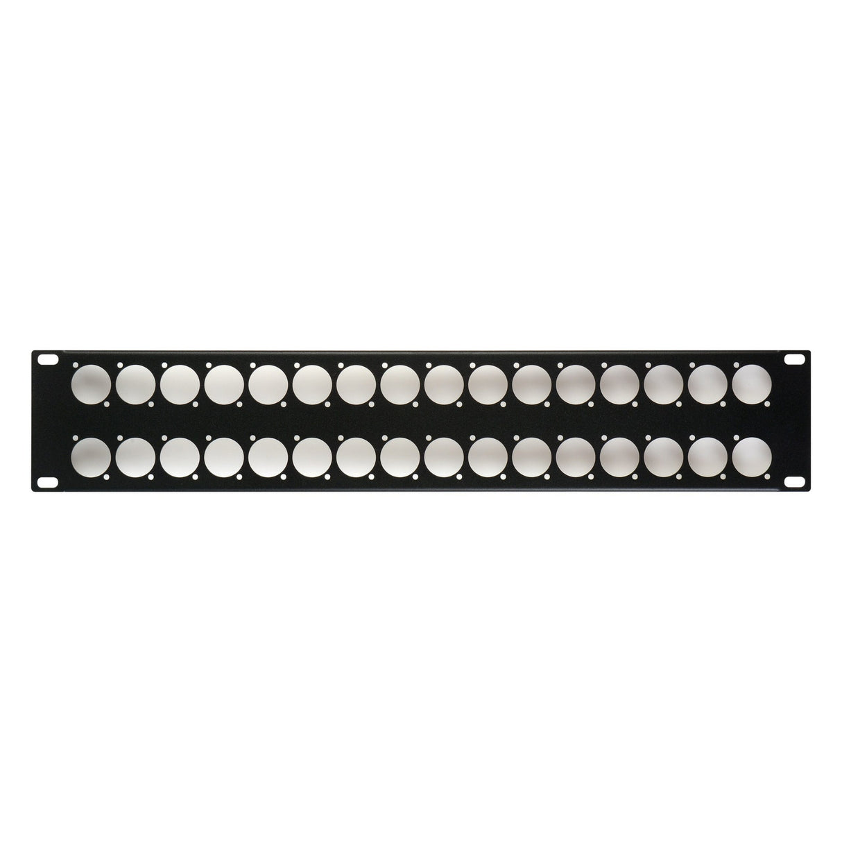 My Custom Shop 32X 32-Port Unloaded D-Series XLR Rack Panel, 2RU