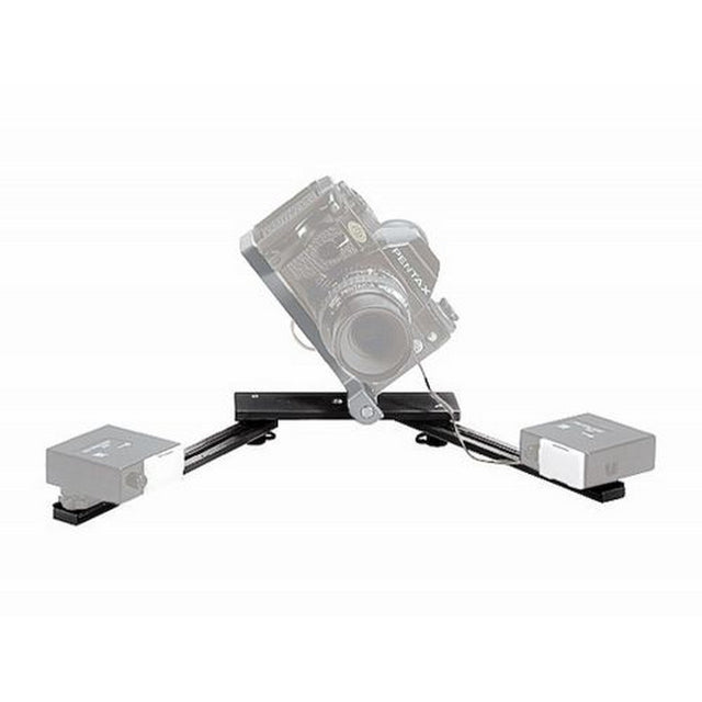 Manfrotto 330B Macro Bracket Flash Support Black for 2 Shoe Mount Flash Heads