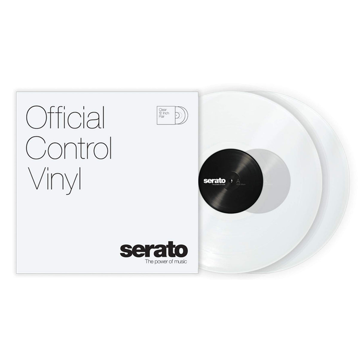 Serato 12-Inch Control Vinyl, Clear, Pair