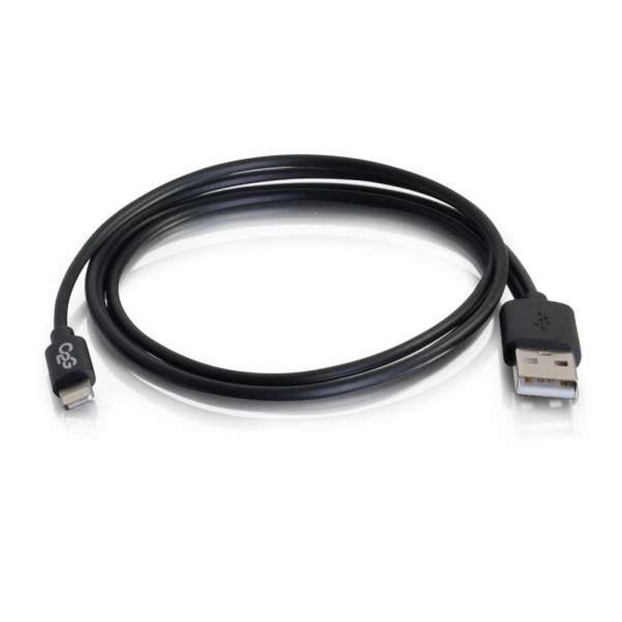 C2G USB A Male to Lightning Male Sync and Charging Cable, 1 Meter