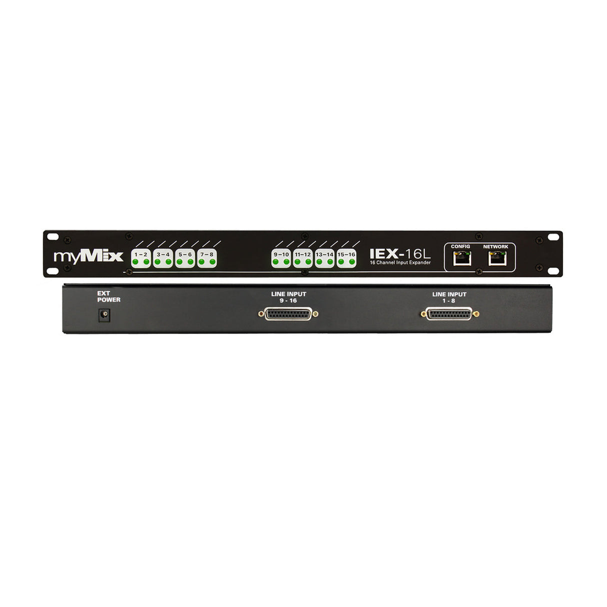 myMix IEX-16L 16 Channel Analog Line Level Input Expander