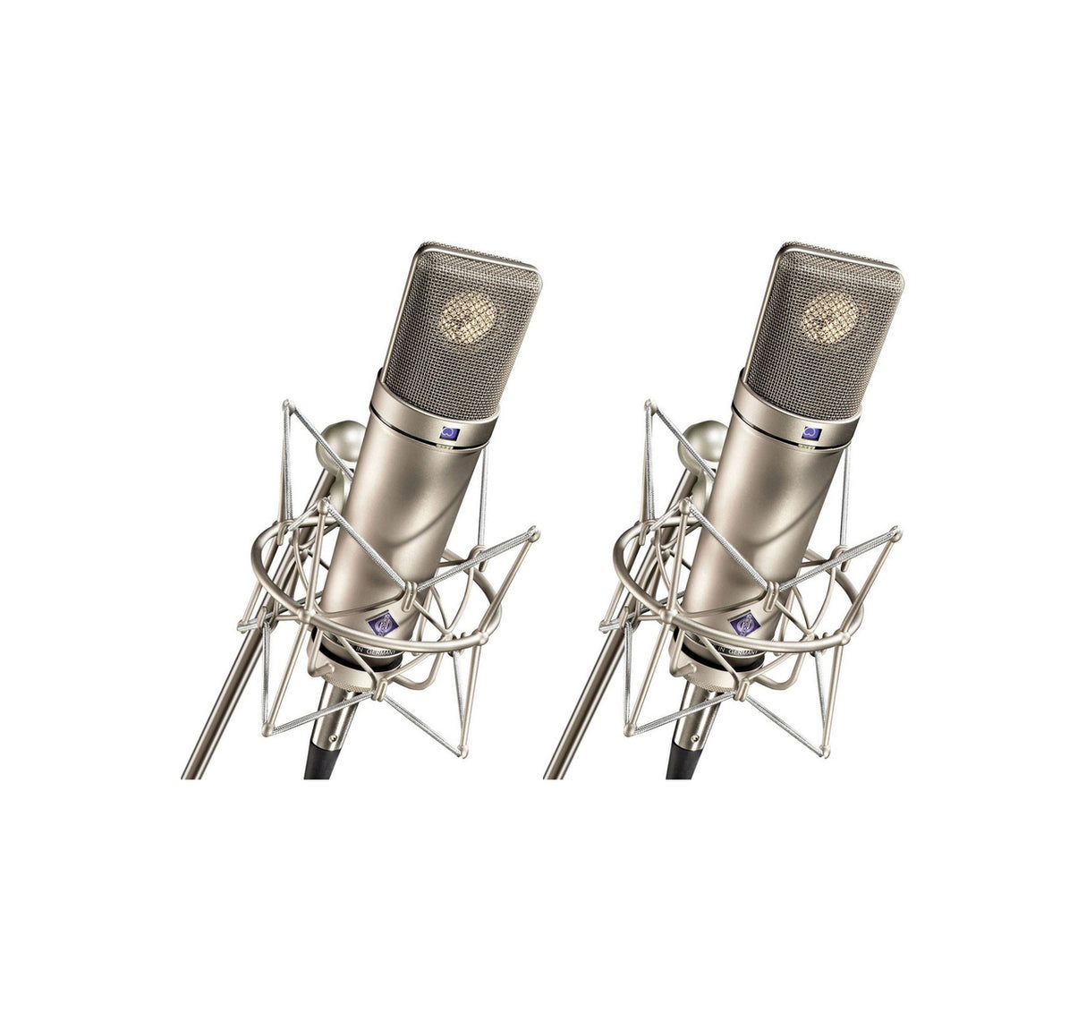 Neumann U 87 AI STEREO | Factory-Matched Stereo Set includes Two U 87 AI with EA87 in Mic Briefcase Nickel