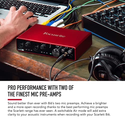 Focusrite Scarlett 8i6 8 x 6 USB Audio Interface, 3rd Generation