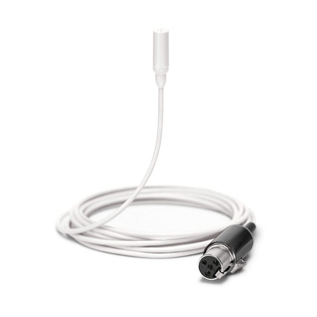 Shure TL48W/O TwinPlex Omnidirectional Subminiature Lavalier Microphone, White, with TA4F Connector and Accessories