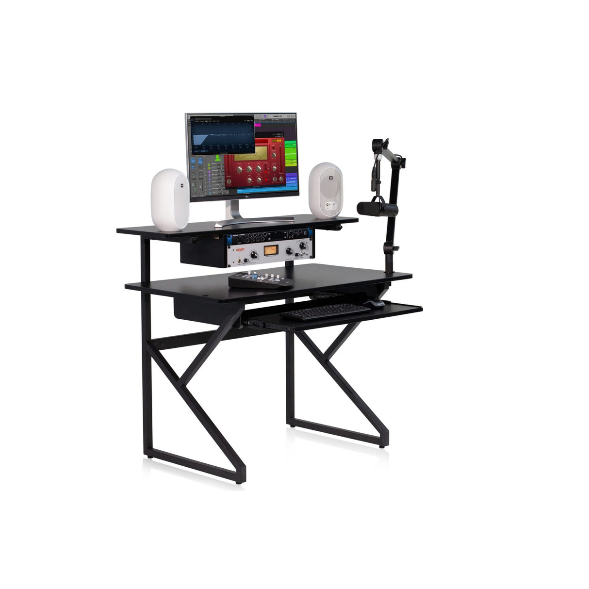 Gator GFW-DESK-MAIN Content Furniture Desk, Black