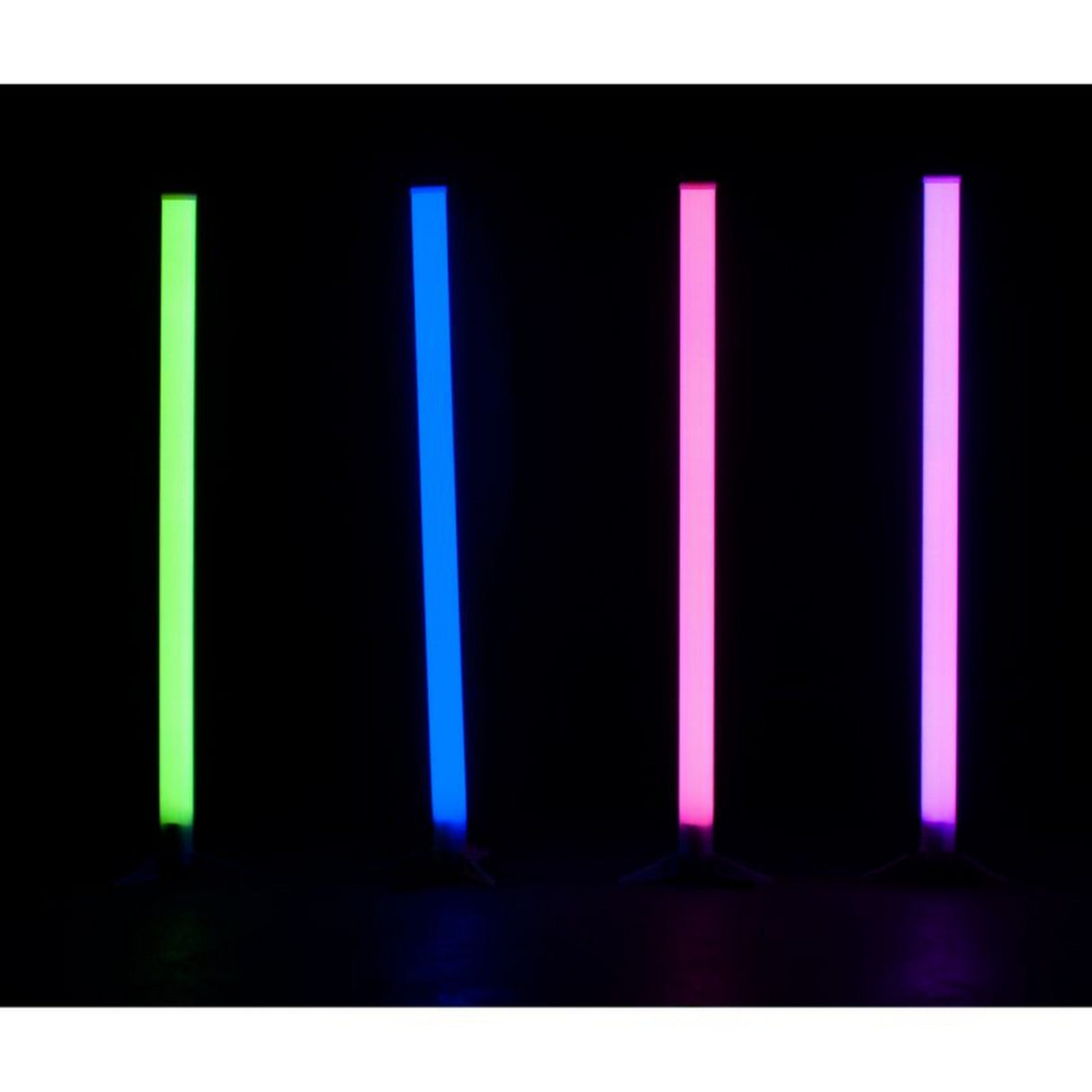 Eliminator Lighting LED BP TUBES 4 PAK Rechargeable Battery Powered Color Changing Plastic LED Tube, 4-Pack