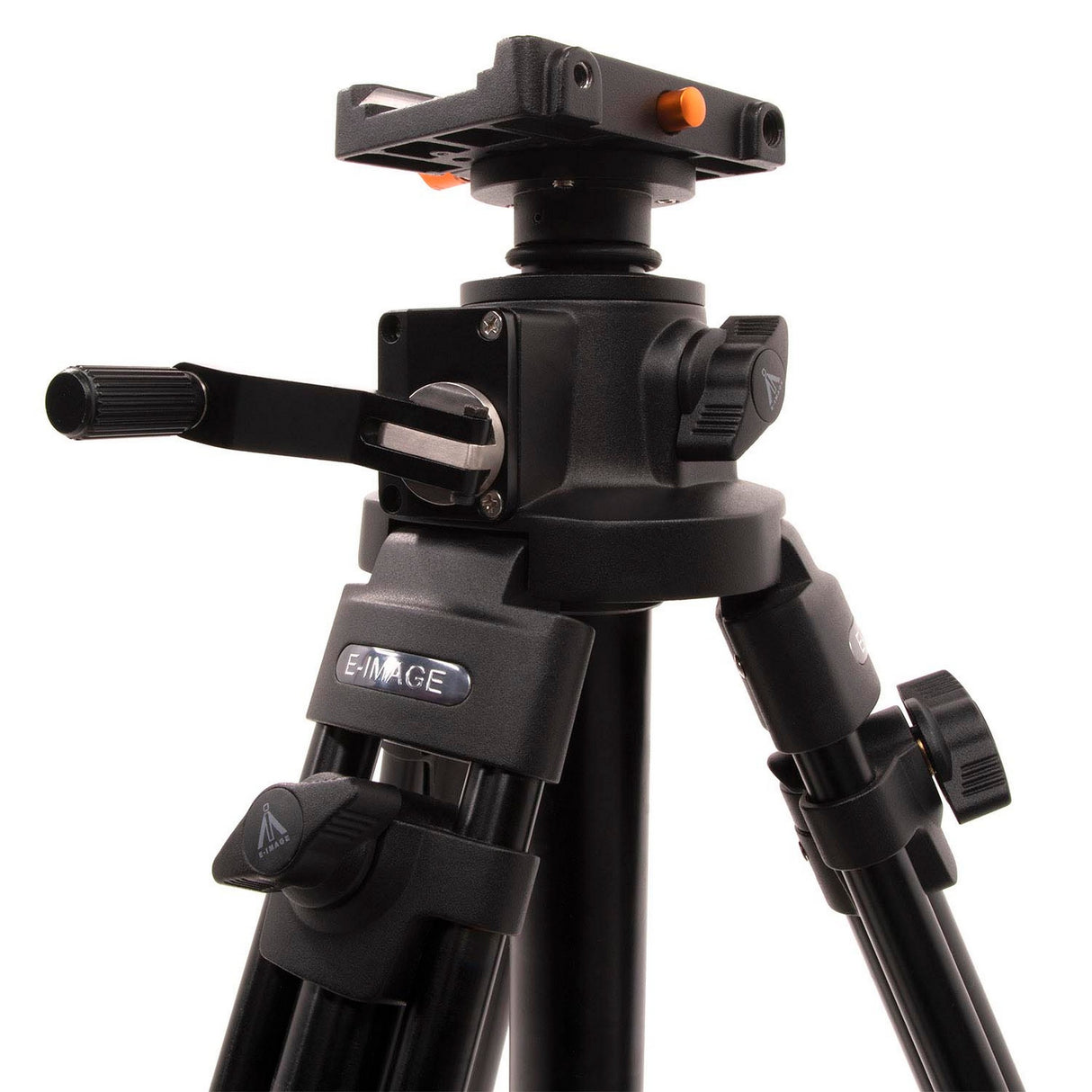 E-Image GA230D-PTZ Aluminum Tripod with Dolly/Geared Column and Quick Release for PTZ Cameras