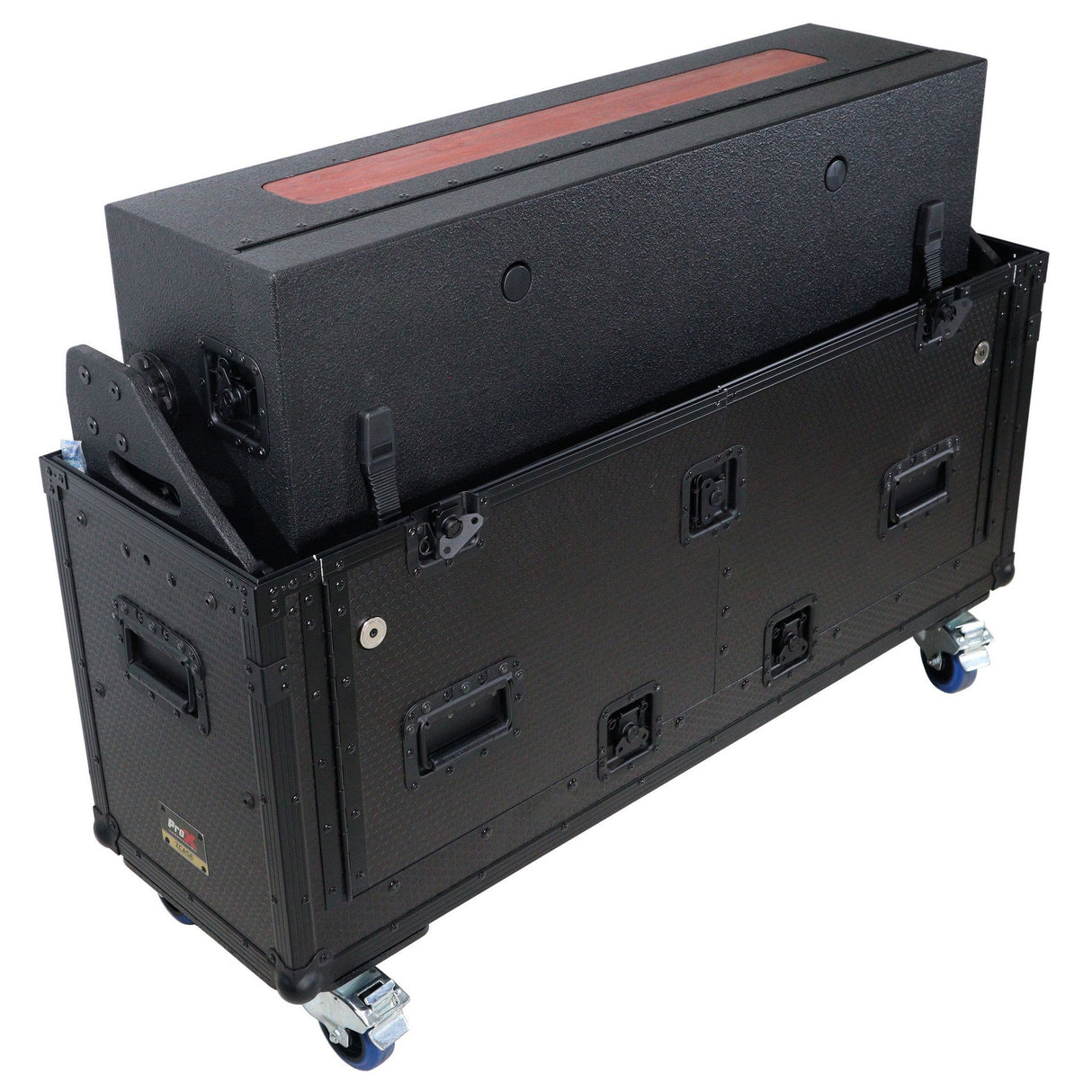 ProX XZF-CDM3K BLK Flip-Ready Easy Retracting Hydraulic Lift Case for Pioneer DJ CDJ-3000 and DJM-900 NXS2 System