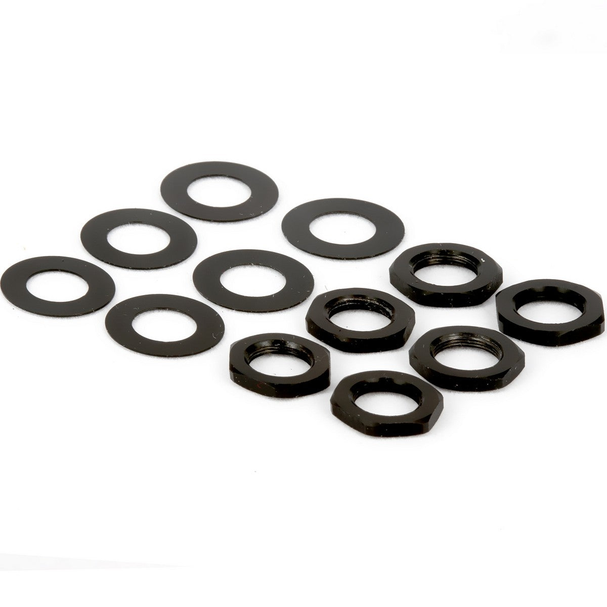 Tronical Hex Nuts and Washers | Nuts Washers for TronicalTune RoboHeads Black Set of 6