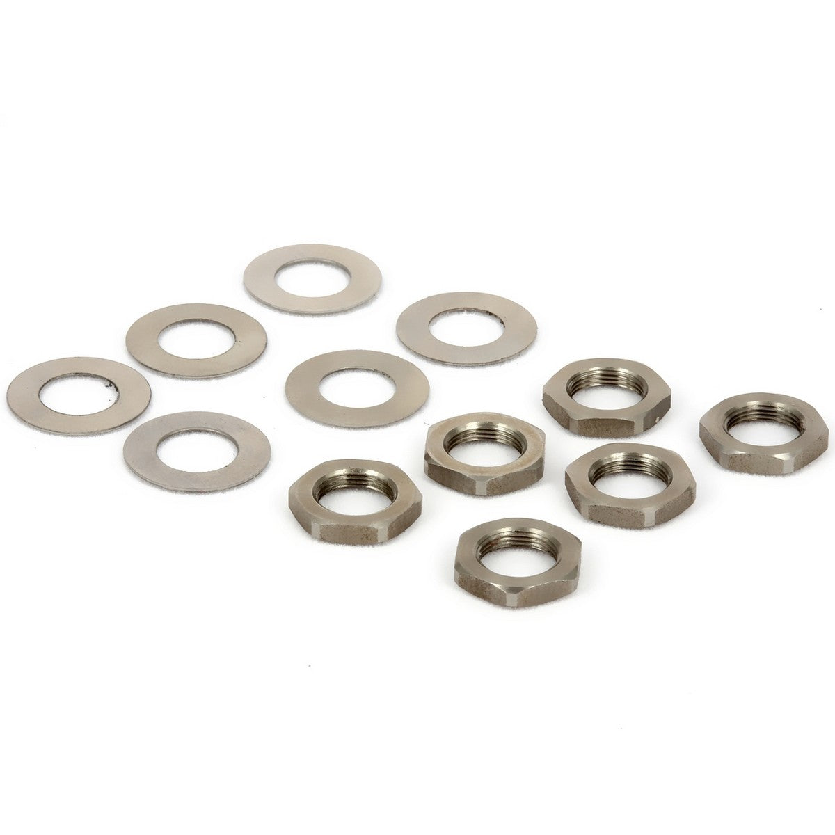 Tronical Hex Nuts and Washers | Nuts Washers for TronicalTune RoboHeads Nickel Set of 6