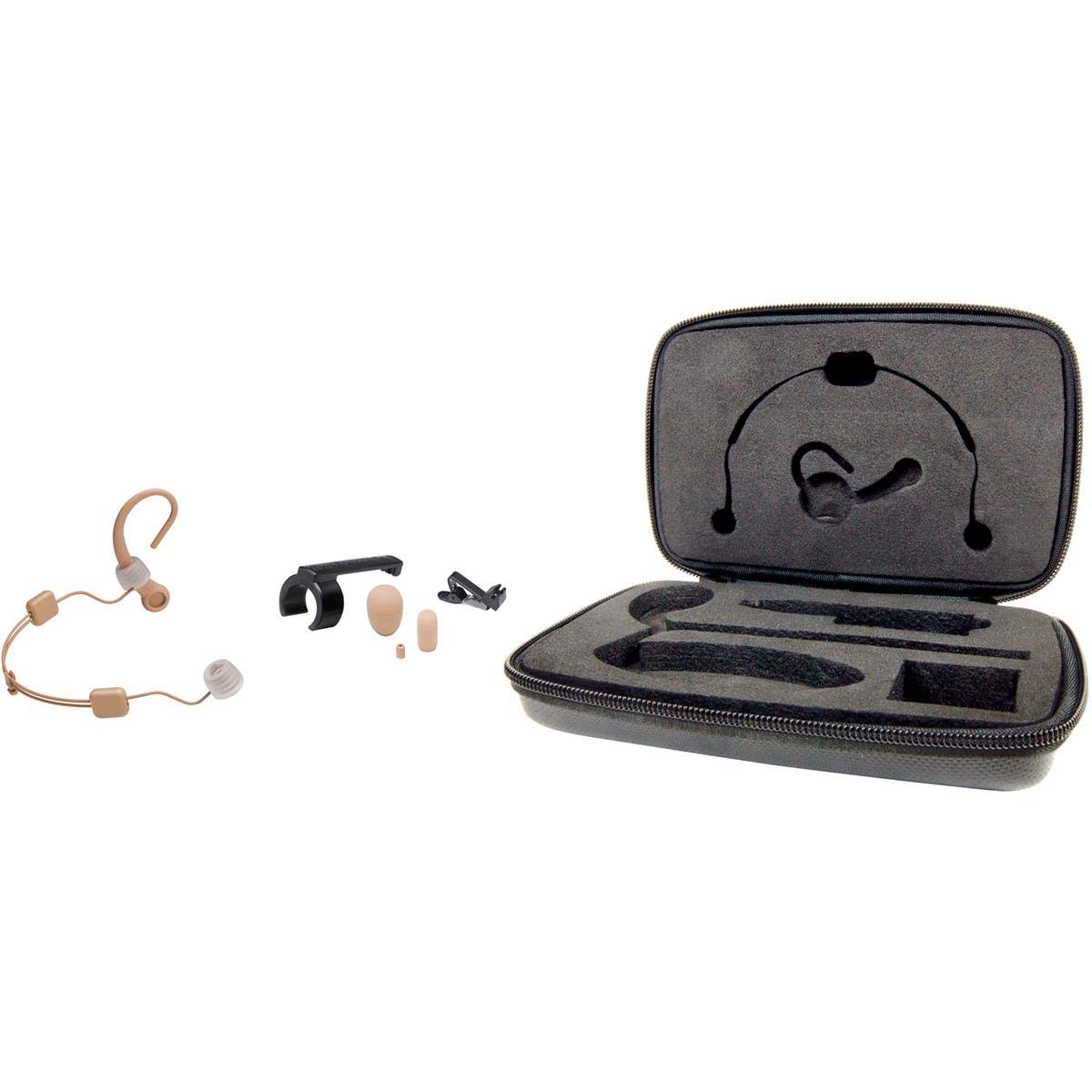 Audio-Technica BP892xcW-TH Omnidirectional Earset with Detachable Cable, cW-Style Locking 4-Pin Connector, Beige