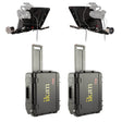 Ikan PT4700-SDI-P2P-TK P2P Interview System with 2 x 17-Inch 3G-SDI Teleprompters and Hard Cases